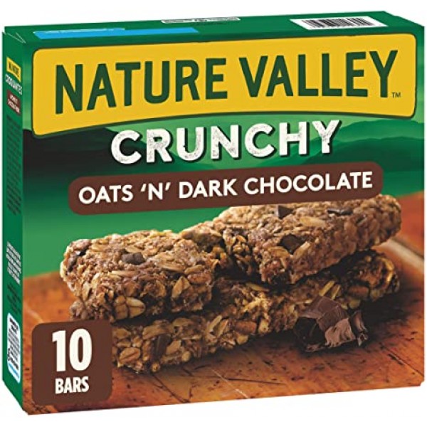 Nature Valley Granola Bars, Oats 'N Dark Chocolate, Crunchy