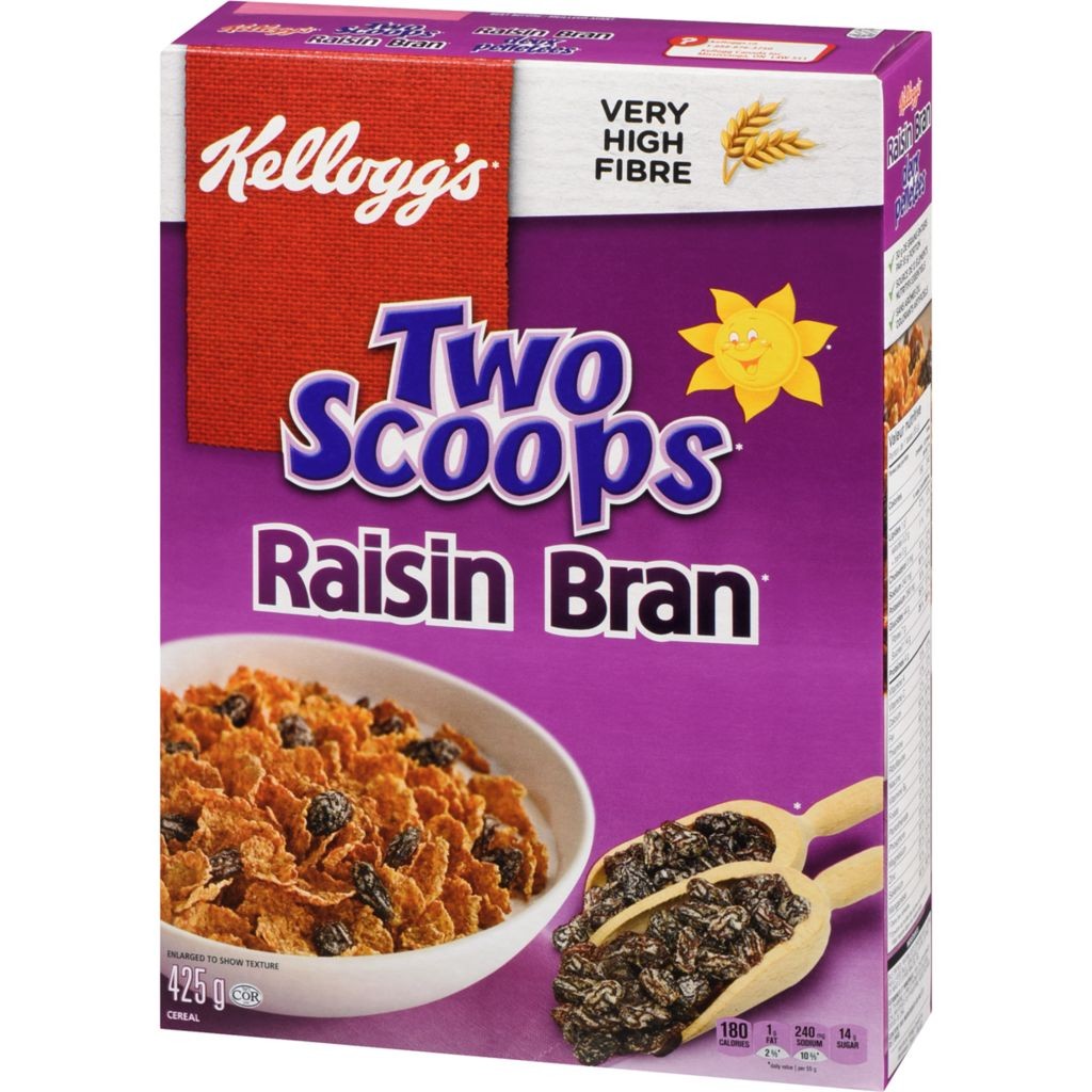 Kellogg's Two Scoops Raisin Bran 625g