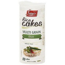 Lieber's Rice Cakes Multigrain Thins 18 Cakes 90g Gluten Free