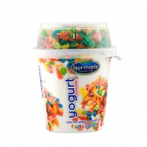 Norman's Poppers Lowfat Vanilla Yogurt with Fruity Crunch 5.45oz(155g)