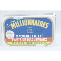 Millionaires Mackerel Fillet in Olive Oil 124g