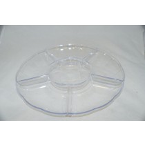Clear Round 12" Lazy Susan Complimentary Tray