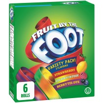 Betty Crocker Variety Pack Strawberry-Colour by the Foot-Berrytie-dye Fruit by the Foot 6 3ft Rolls 128g