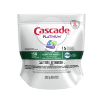 Cascade Platinum ActionPacs Dishwasher Detergent, 16 units, Fresh Scent