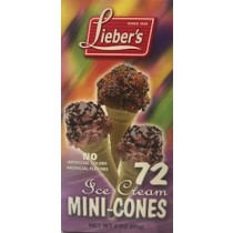 Lieber's Ice Cream Cones Mini 72 (85g)