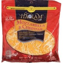 Haolam Shredded Mozz & Cheddar 2LB