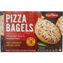Macabee Pizza Bagels Mozzarella Cheese & Seasoned Sauce  18 Bagels 1304g