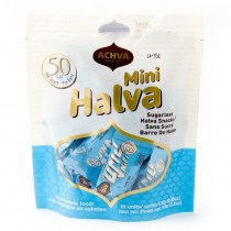 Achva Mini Halva Sugarless / Halva Snacks 15units 150g