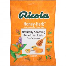 Ricola Honey-Herb Cough Suppressant Throat Drops 24 drops