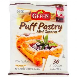 Gefen Puff Pastry Mini Squares 36/pk 460g