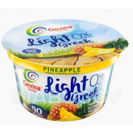 Gevina Light 0% Greek Yogurt Pineapple 5oz