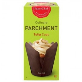 PaperChef Culinary Parchment Multipurpose Non-Stick Paper Tulip Cups 12pack