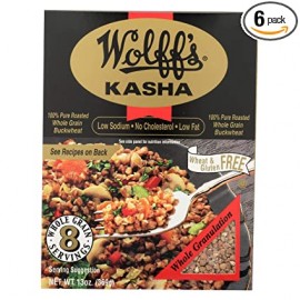 Wolff's Kasha Whole Granulation 100% Pure Roasted Whole Grain Buckwheat - Wheat & Gluten Free 369g