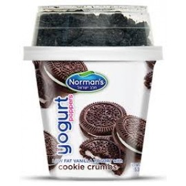 Norman's Poppers Lowfat Vanilla Yogurt with COOKIE CRUMBS 5.45oz(155g)