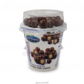 Norman's Poppers Lowfat Vanilla Yogurt with Chocolate Malt Crunch 5.45oz(155g)