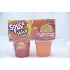Snack Pack Juicy Gels Cherry/Lemon Lime 4X99g cups