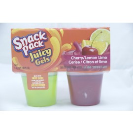 Snack Pack Juicy Gels Strawberry Orange 4X99g cups