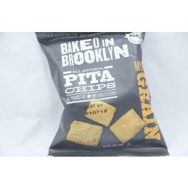 Baked in Brooklyn Pita Chips Multi Grain 0g Transfat No Cholesterol 1oz