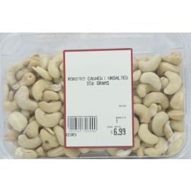 Roasted Cashews Unsalted Kosher City Plus Package 350g