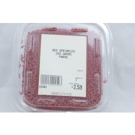 Red Sprinkles Parve Kosher City Plus Package 200g