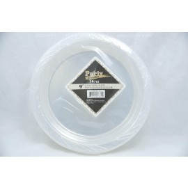 Party Collection 9" Clear Plastic Plates 20ct