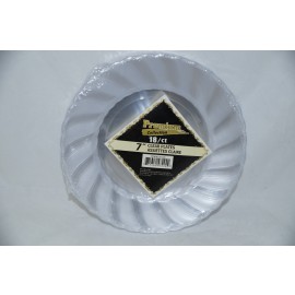 Premium Collection 7" White Plastic Plates 18ct