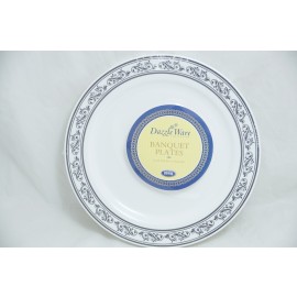Dazzleware Collection Banquet Plates 10.25" 10cts in Silver