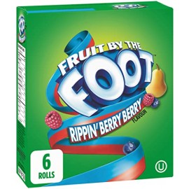 Betty Crocker Rippin'Berry Berry Fruit by the Foot 6 3ft Rolls 128g