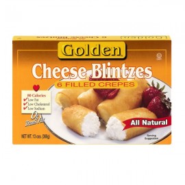 Golden cheese blintzes