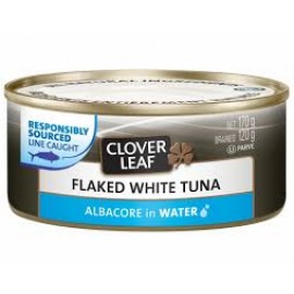Clover Leaf Flaked White Tuna Albacore In Water, 170g