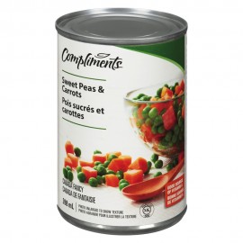 Compliments Sweet Peas & Carrots 398ml