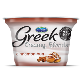 Norman's Greek Creamy Blends Cinnamon Bun 2%lowfat Yogurt 5.3oz 150g
