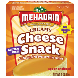 Mehadrin Creamy Cheese Snack All Natural, No transfat Gluten Free 3oz