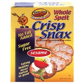 Sesame Whole Spelt Crisp Snack No Fat Added Sugar Free 