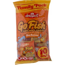 deeBest Go fish mini snack crackers Barbeque, family pack 10bags