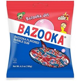 Elite Bazooka Joe Original Flavor Bubble Gum 180g