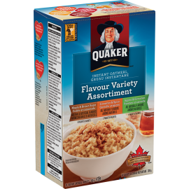 Quaker Instant Oatmeal  Flavpur Variety 10 Packets 380g