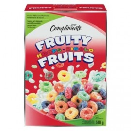 Compliments Fruity Hoops Cereal 580g