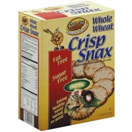 Garlic Whole Wheat Crisp Snack No Fat Added Sugar Free 