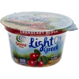 Gevina Light 0% Greek Yogurt Cranberry Blush 5oz