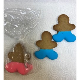 Baby Gingerbread Cookies Blue and Pink Kosher City Bakery 2pk