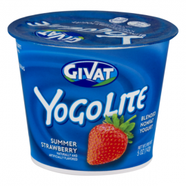 Givat Yogolite Nonfat Yogurt Strawberry 5oz(142g)