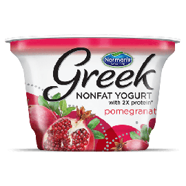Norman's Nonfat Greek Yogurt with 2X proteinPomenagrate 6oz(170g)
