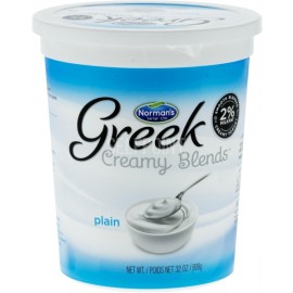 Norman's Greek Creamy Blends Plain yogurt 32oz 908g