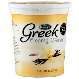 Norman's Greek Creamy Blends Vanilla yogurt 32oz 908g