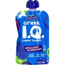 Norman's Greek IQ Yogurts Brilliant Blueberry 