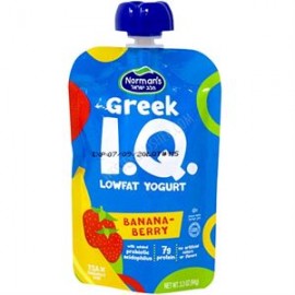 Norman's Greek IQ Yogurts Low Fat Banana-Berry 99g