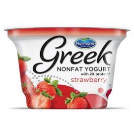 Norman's Nonfat Greek Yogurt with 2X protein Strawberry 6oz(170g)