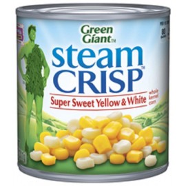Green Giant Steam Crisp Super Sweet Yellow & White Whole Kernel Corn Gluten Free 311g