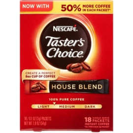 Nescafe Taster's Choice House Blend Instant Coffee 18 Packets